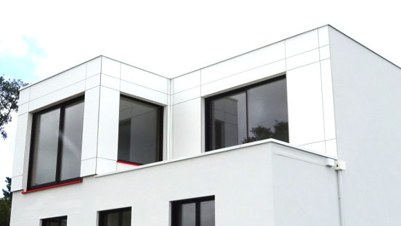 maison contemporaine crepi