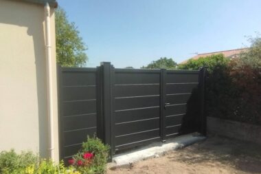 Portail extérieur alu noir - Mortagne-sur-Sèvre (85290) Vendée (85)