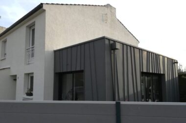 Extension bois bardage zinc - Vendée (85)