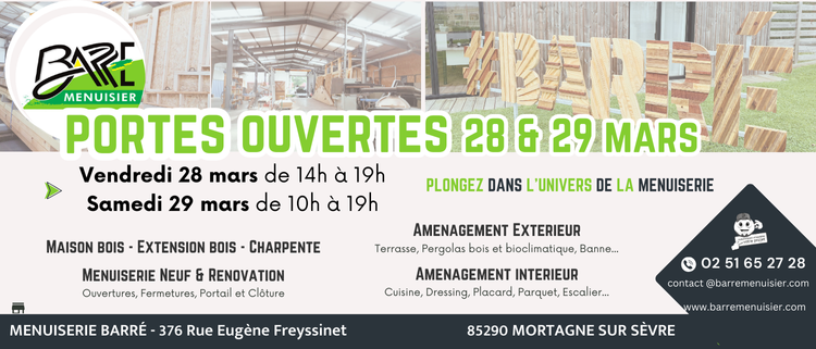 PORTES OUVERTES MENUISERIE BARRE